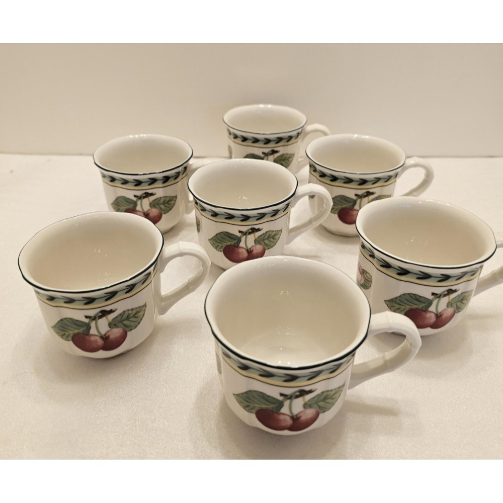 Villeroy & Boch Cascara Fruit Demitasse Espresso Cup Set Of 7 - Picture 5 of 8